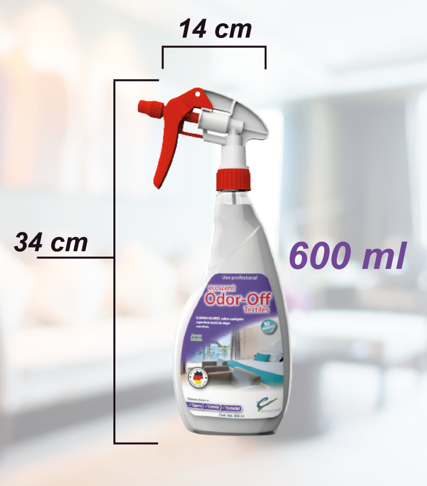 Odor-Off Textiles 600ml Atomizador. Elimina olores en Superficies Textiles.