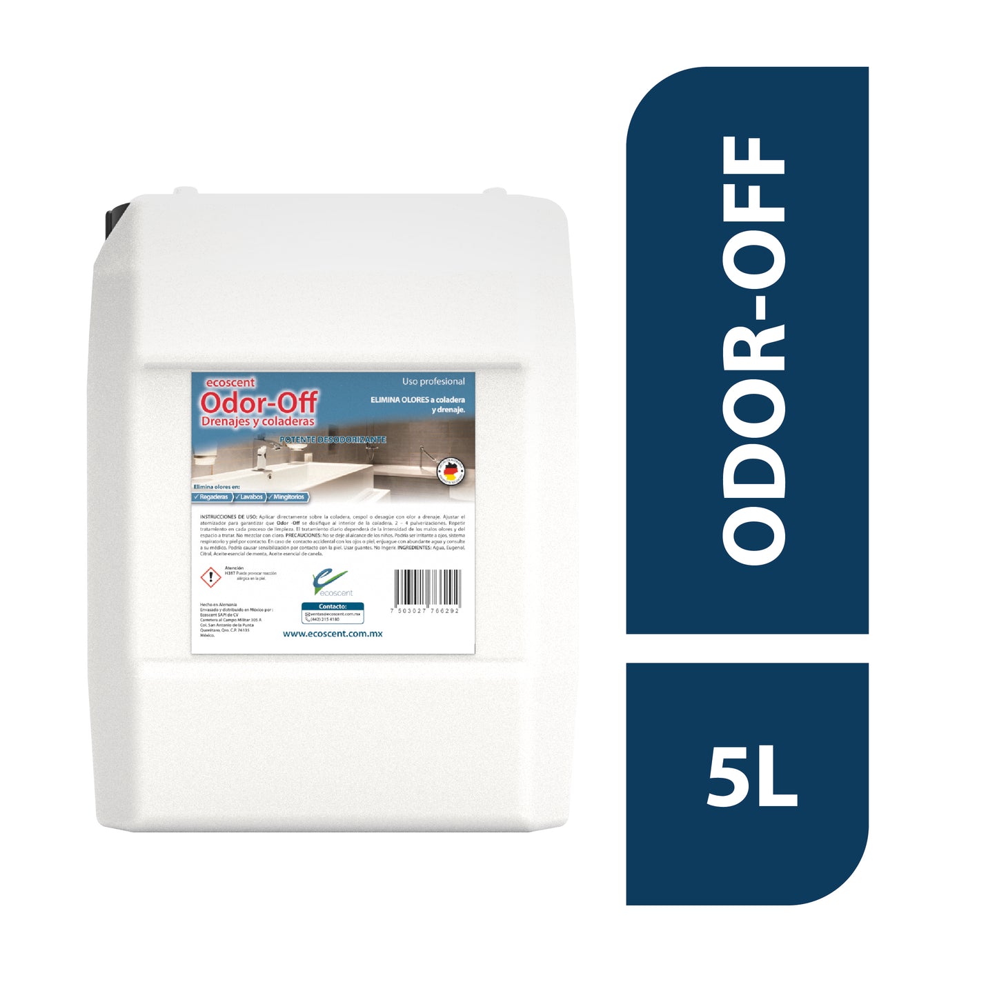 Odor-Off Drenajes 5 l. Elimina olores por el estancamiento de agua