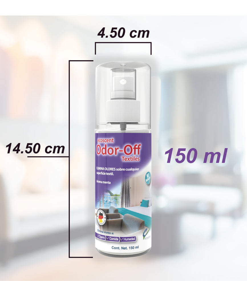 Odor-Off Textiles 150 ml. Elimina olores en Superficies Textiles.