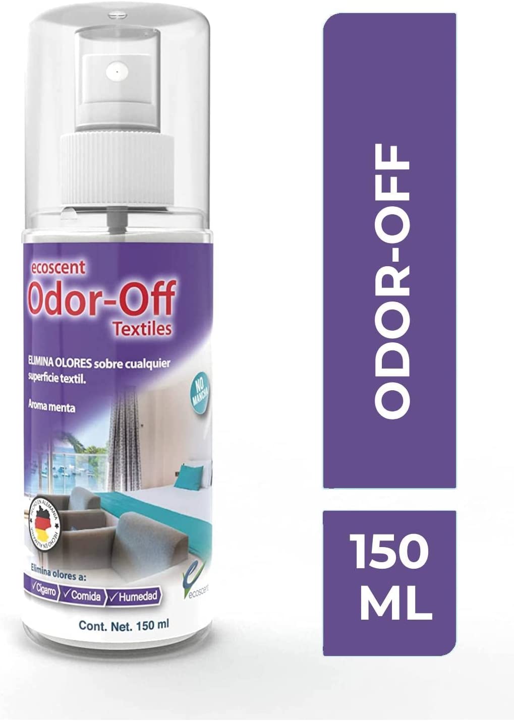 Odor-Off Textiles 150 ml. Elimina olores en Superficies Textiles.