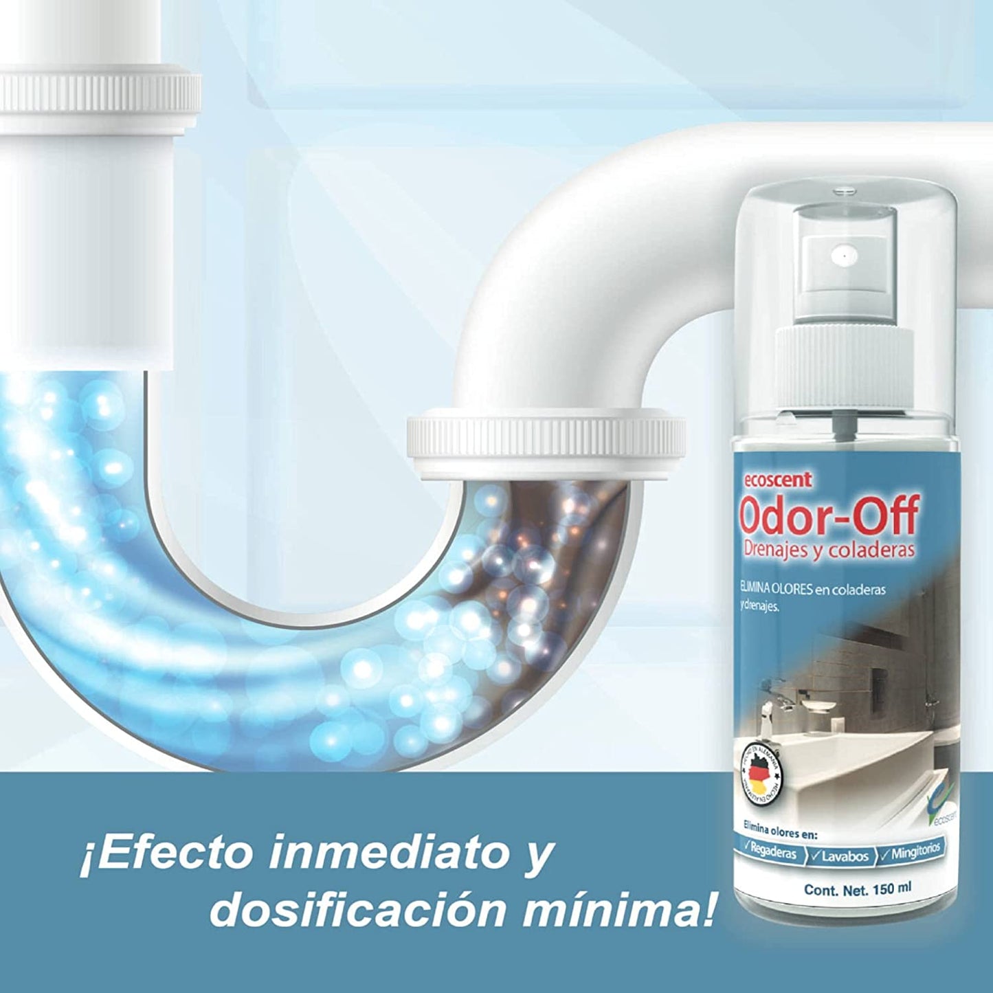 Odor-Off Drenajes 150ml. Elimina olores por el estancamiento de agua