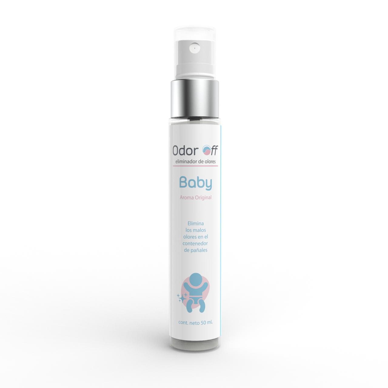 Odor Off Baby 50 ml. Elimina olores en el contenedor de pañales.