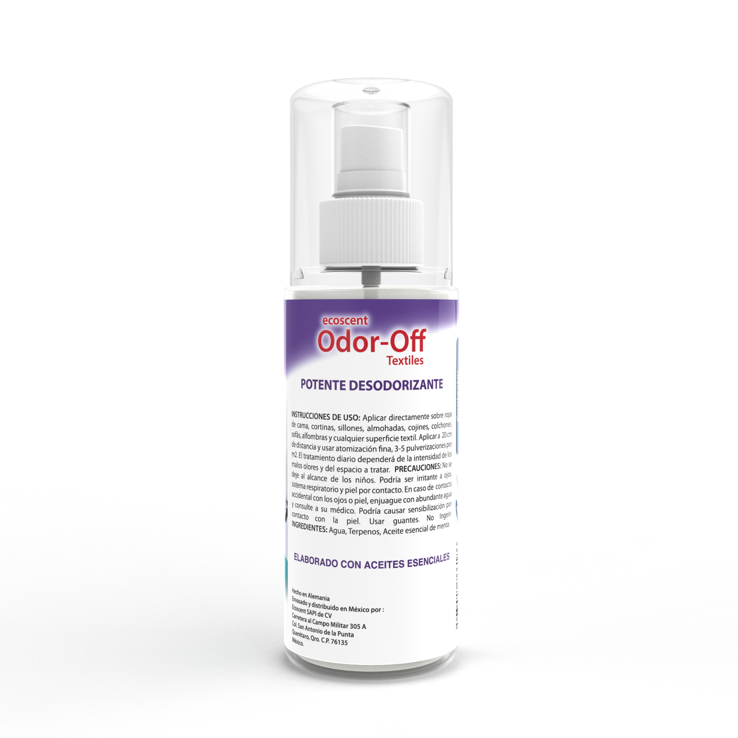 Odor-Off Textiles 600ml Atomizador. Elimina olores en Superficies Textiles.