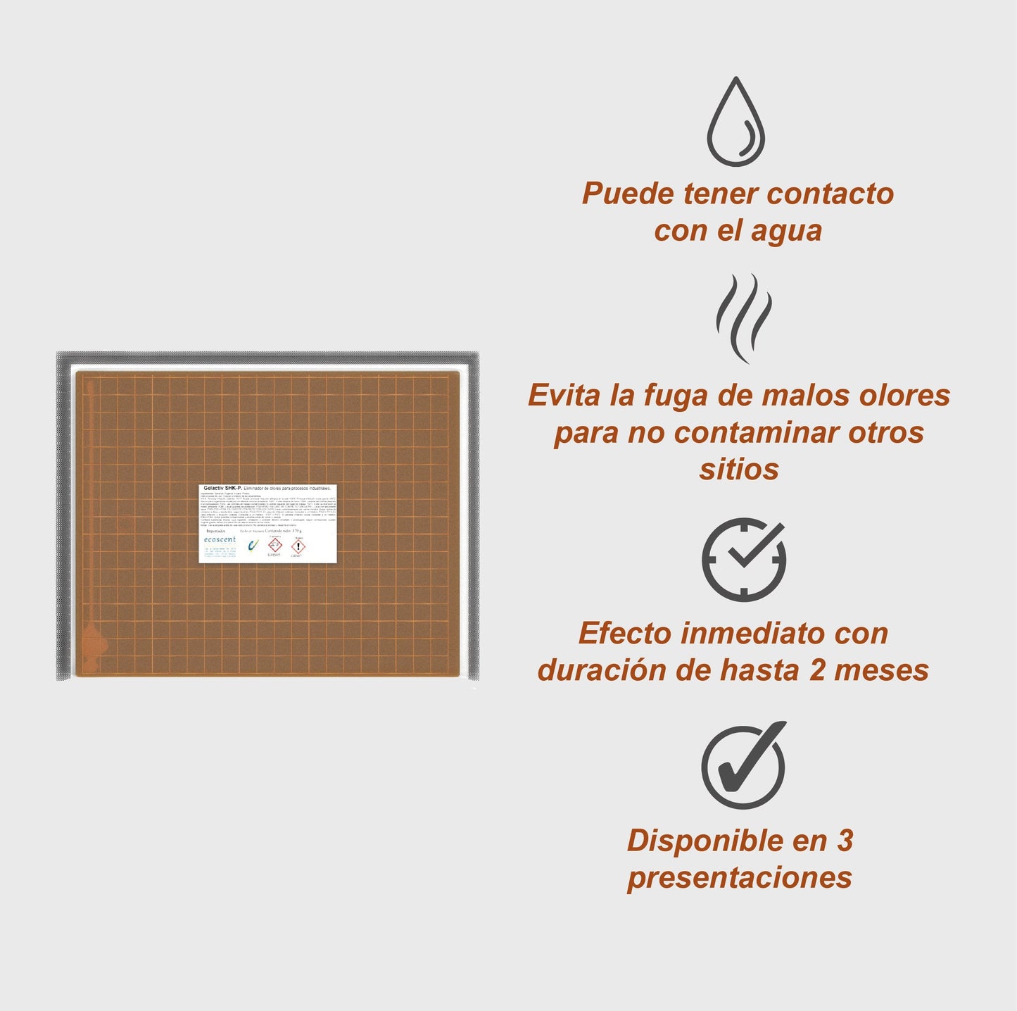 Gelactiv SHK-Dado. Elimina olores en coladera doméstica