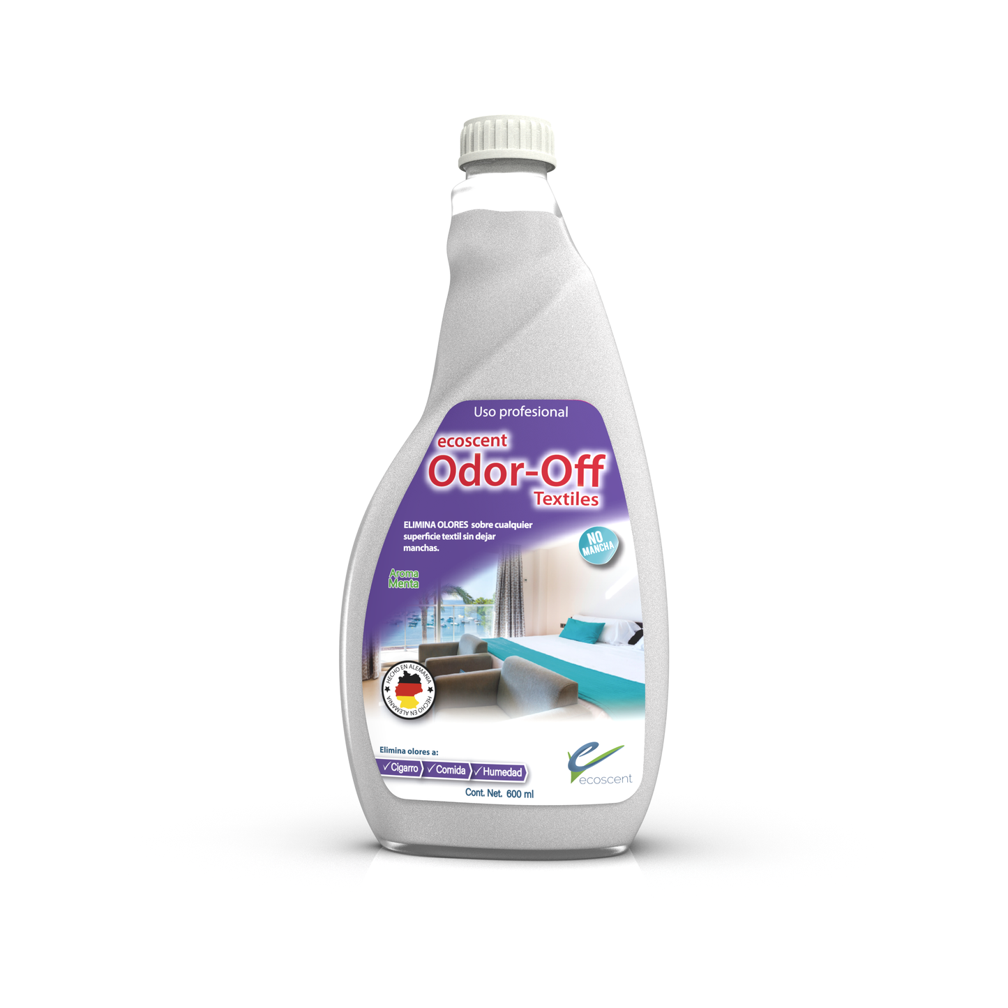 Odor-Off Textiles 600ml Atomizador. Elimina olores en Superficies Textiles.