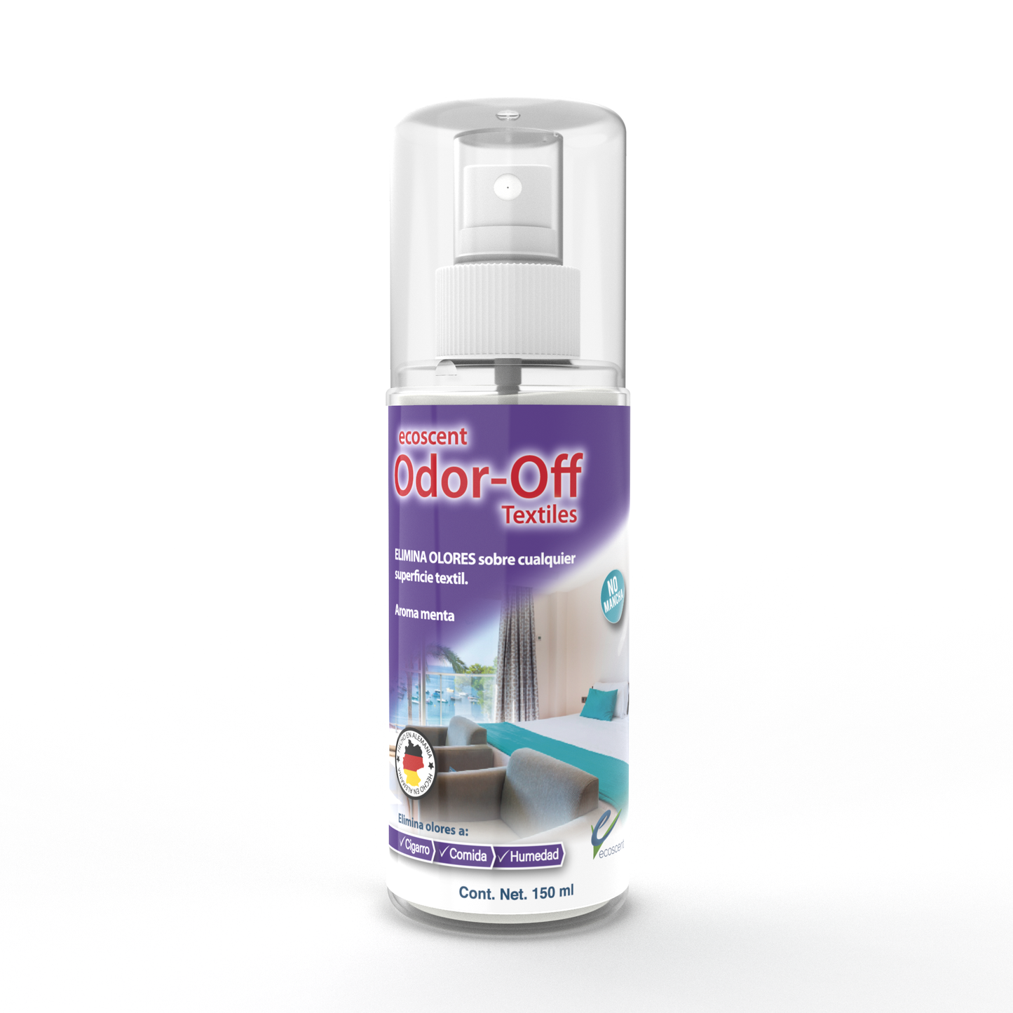 Odor-Off Textiles 600ml Atomizador. Elimina olores en Superficies Textiles.