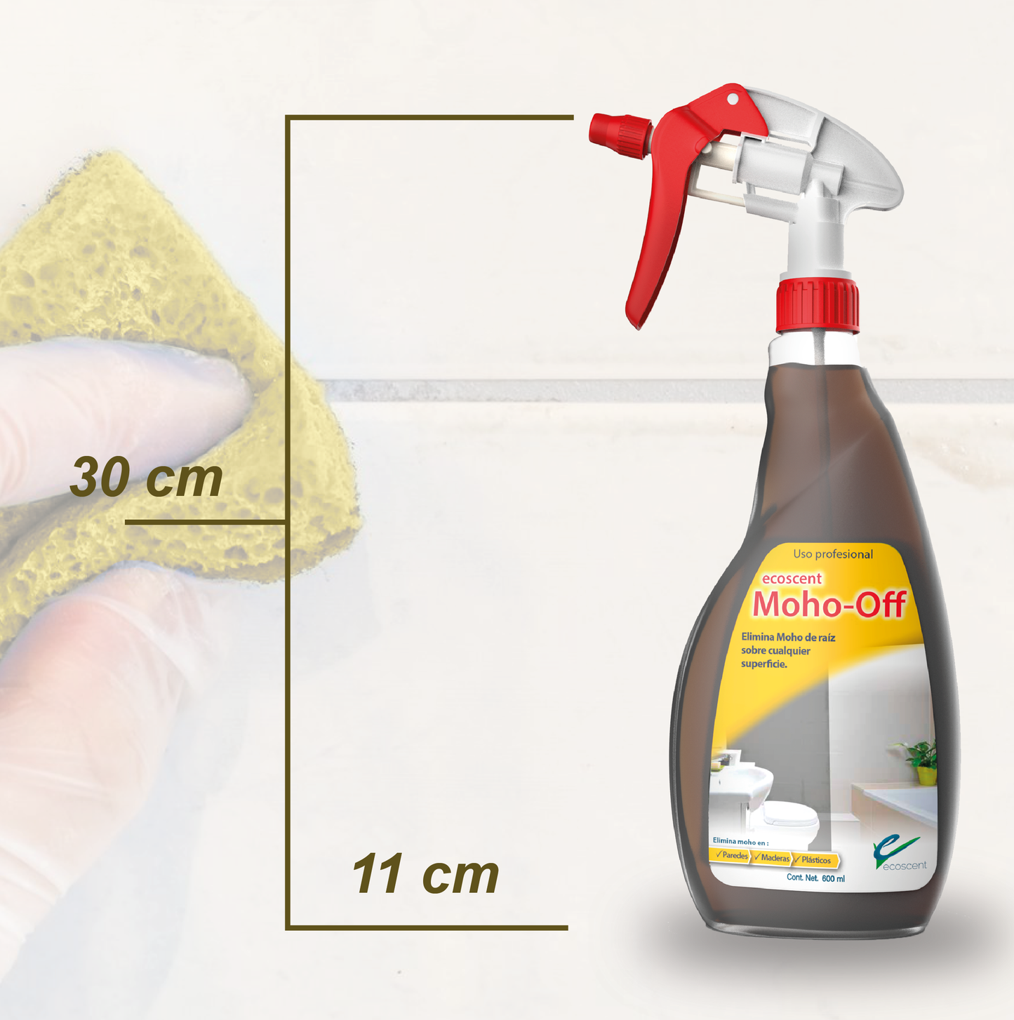 Moho-Off 600ml Atomizador. Previene el crecimiento de moho.