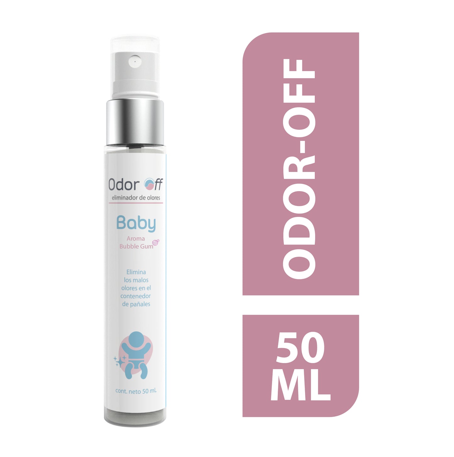 Odor Off Baby 50 ml. Elimina olores en el contenedor de pañales.