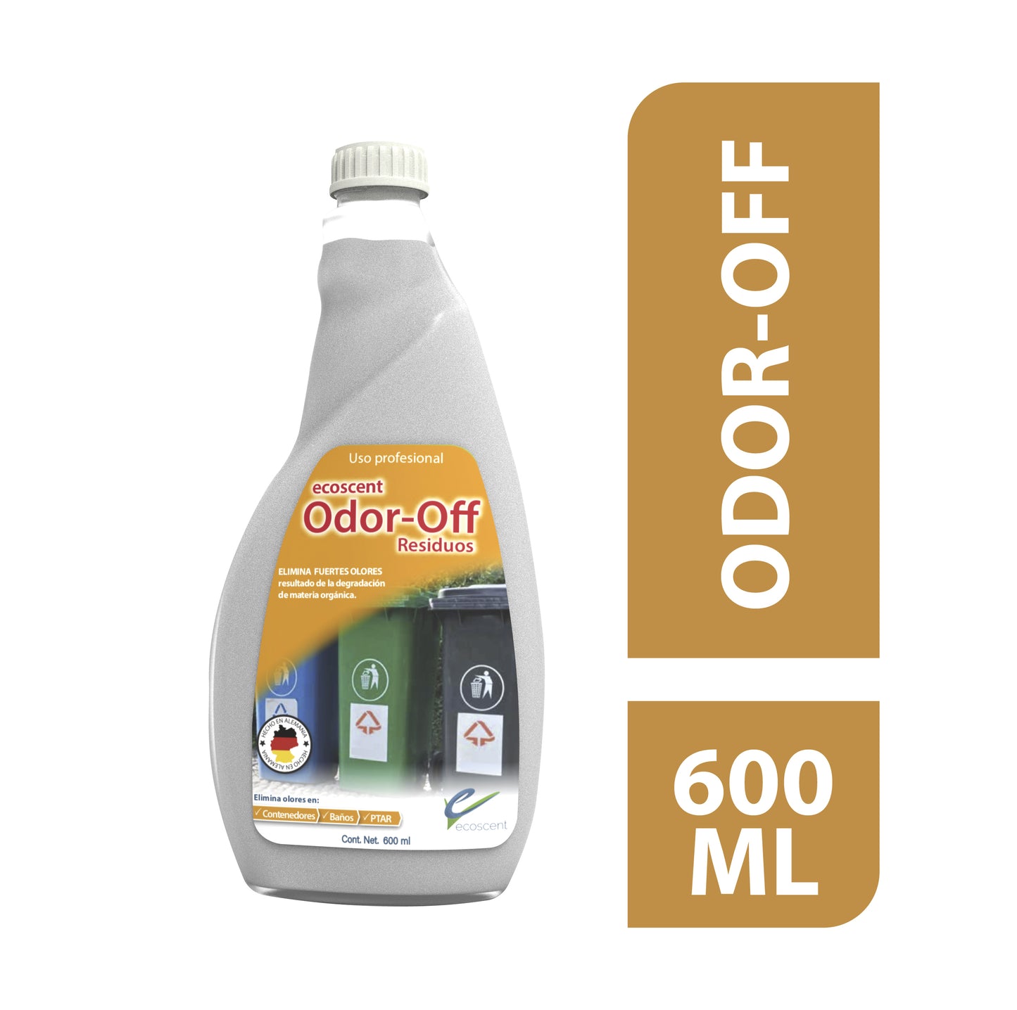 Odor-Off Residuos 600 ml. Elimina olores por acumulación de residuos.