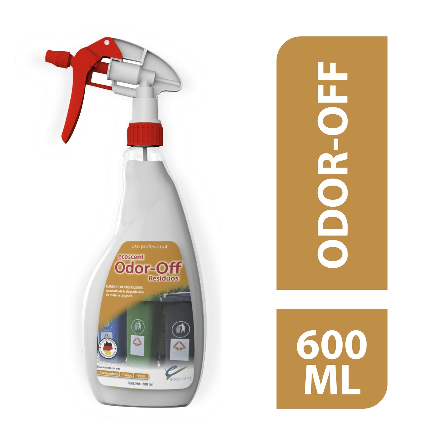 Odor-Off Residuos 600 ml. Elimina olores por acumulación de residuos.