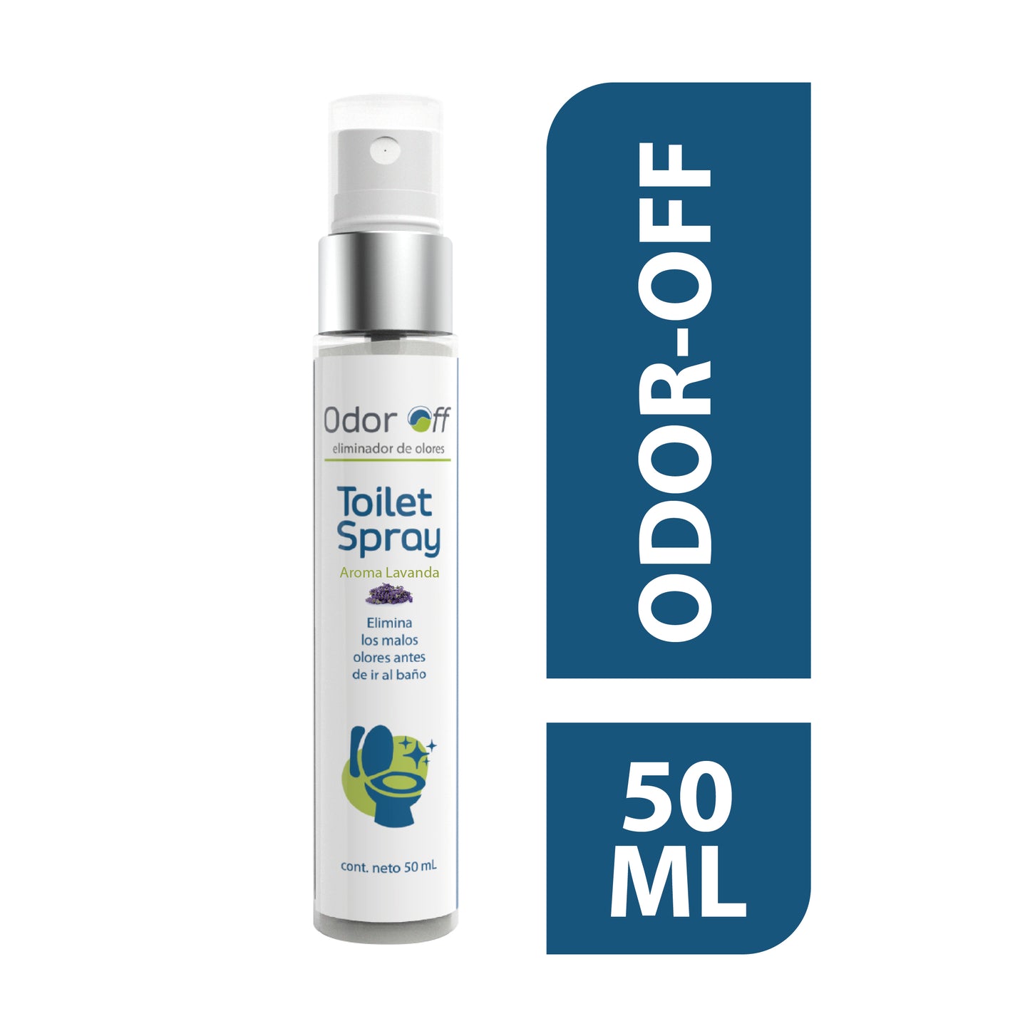 Odor Off Toilet 50 ml. Elimina malos olores al ir al baño.